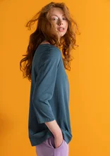 “Ophelia” organic cotton/modal jersey top - indigo green