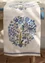 “Tree of Life” table runner in linen/cotton (bluebell One Size)