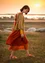 "Desert" woven organic cotton dress (ochre L)