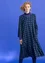 “Tyra” organic cotton/modal jersey dress (dark indigo/patterned S)