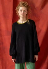 “Vinternatt” tunic knitted in an alpaca blend - black