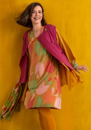 Robe ”Botanica” en jersey de modal - curry