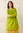 Vevd kjole i økologisk bomull - asparges
