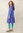 Vevd kjole i økologisk bomull - himmelblå