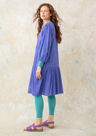 Woven organic cotton dress - sky blue