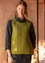“Noor” organic cotton quilted waistcoat (olive L/XL)