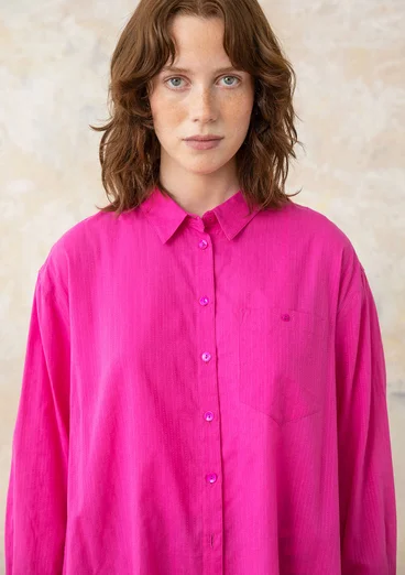 Woven organic cotton shirt - hibiscus