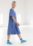 “Millie” jersey dress in organic cotton/modal (mountain blue S)