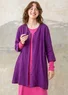 Woven linen blouse (plum XS)