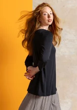 Top ”Ophelia” en jersey de coton biologique/modal - noir