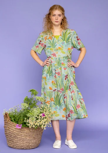 Robe tissée « Iris » en coton biologique - menthe