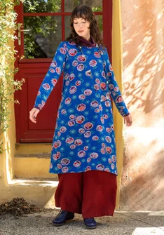 Robe "Maya" en jersey de lyocell/élasthanne - bleuet