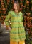 Kleid „Sun“ aus Bio-Baumwollgewebe (blattgrün S)