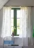 Short “Olives” curtain in organic cotton (light ecru One Size)