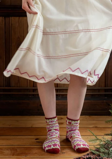 “Twinkle” organic cotton nightgown - light ecru