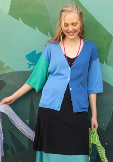 Organic cotton cardigan - mild blue